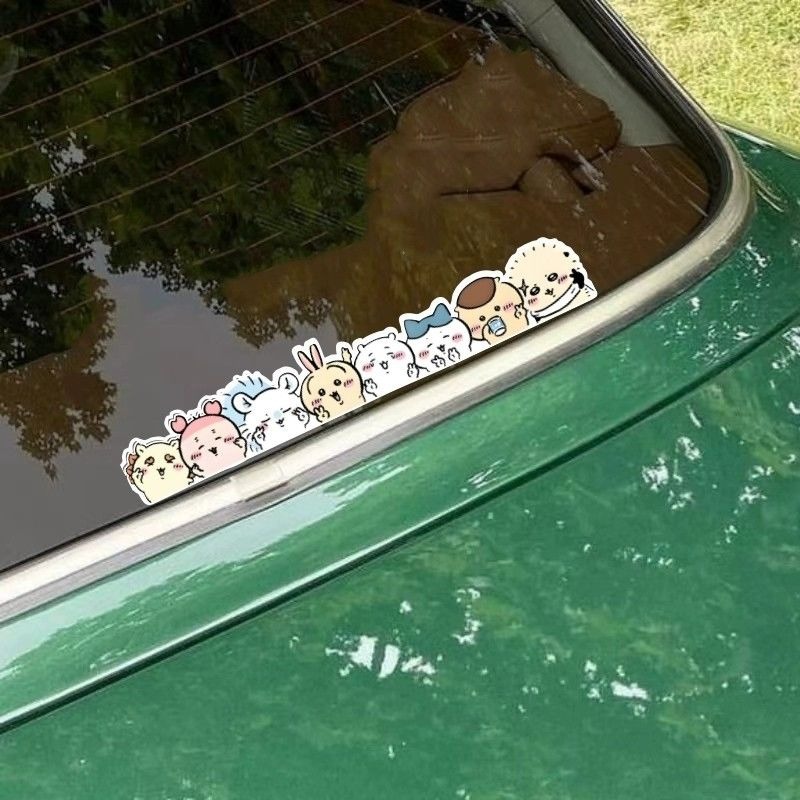 Car Accessories In Japan - Kawaii Chiikawa Cute Cartoon Static Cling