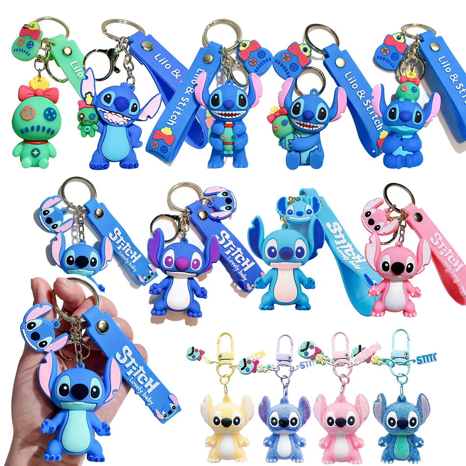 Car Accessories You Need - Hot Stitch Keychain Anime Stitch Figure