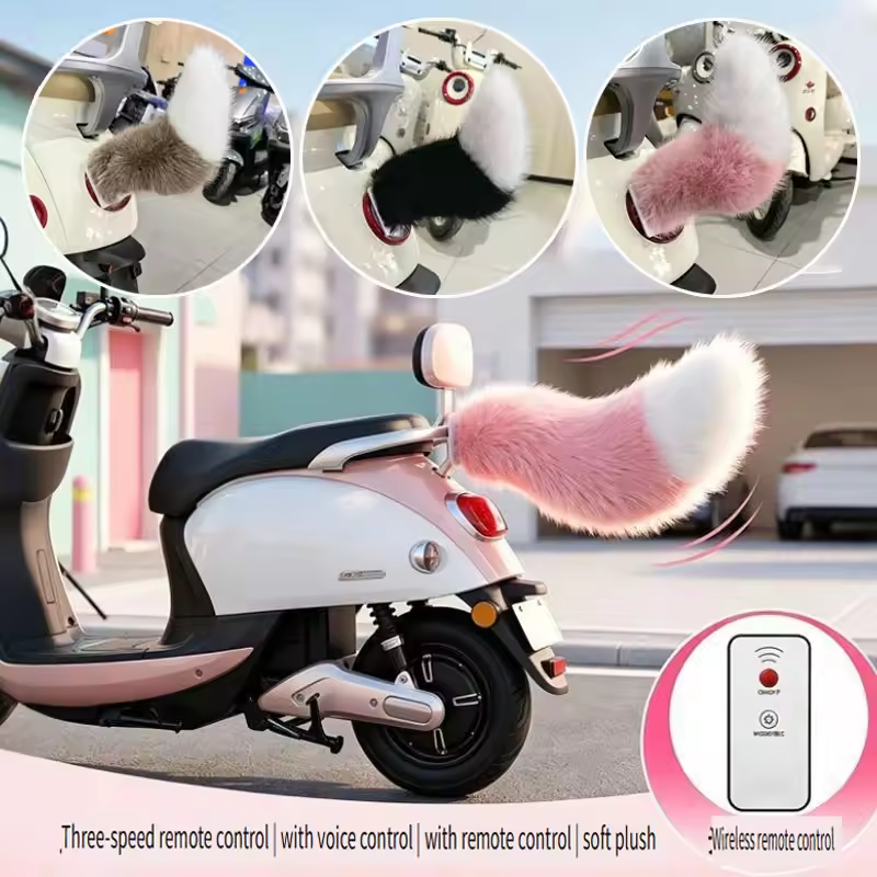 Car Accessories Rear - Remote Control Electric Wagging Fox Tail