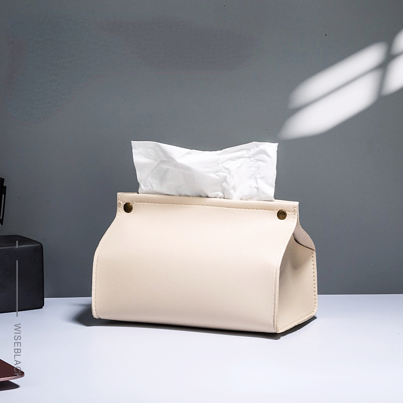 Car Seat Organizer - PU Leather Tissue Bag Napkin Holder