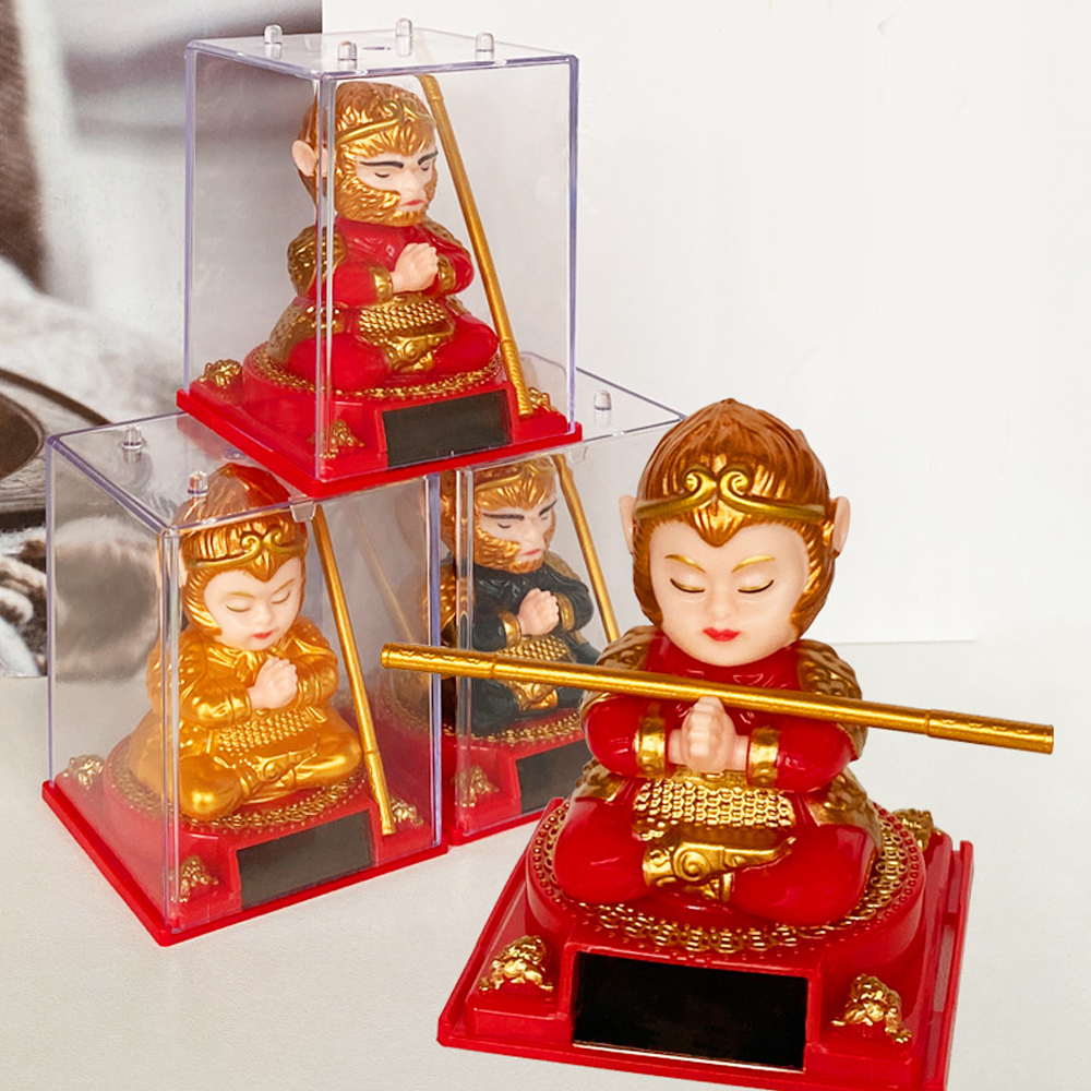Car Accessories Bangalore - Solar Energy Sun Wukong Ornaments the