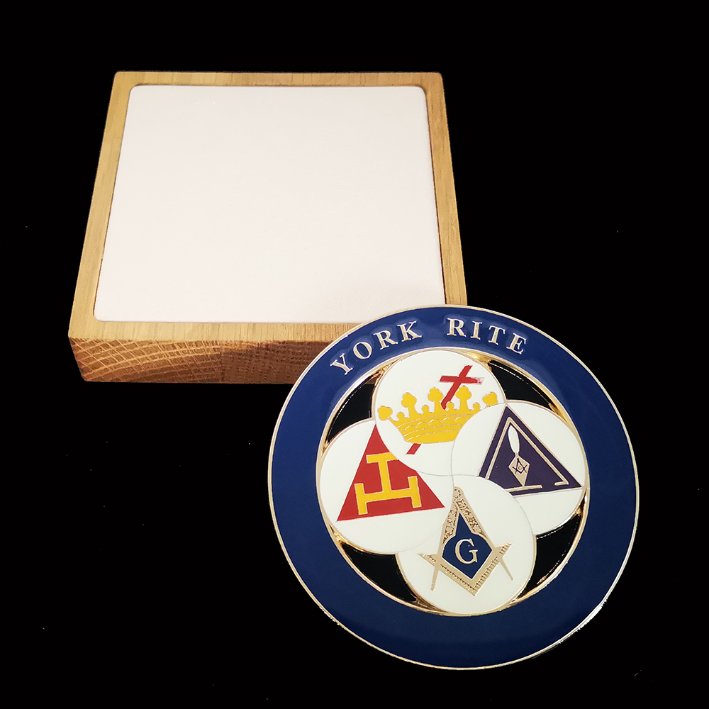 Masonic Car Emblem Badge YORK  - Car Accessories York ulasan dan harga