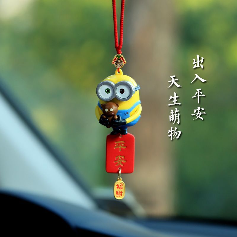 Minions Cute Car Hanging Ornam - Car Accessories Hanging From Mirror ulasan dan harga