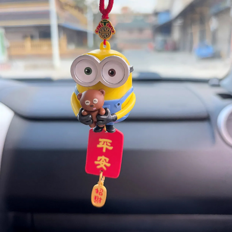 Minions Cute Car Hanging Ornam - Car Accessories Hanging From Mirror ulasan dan harga