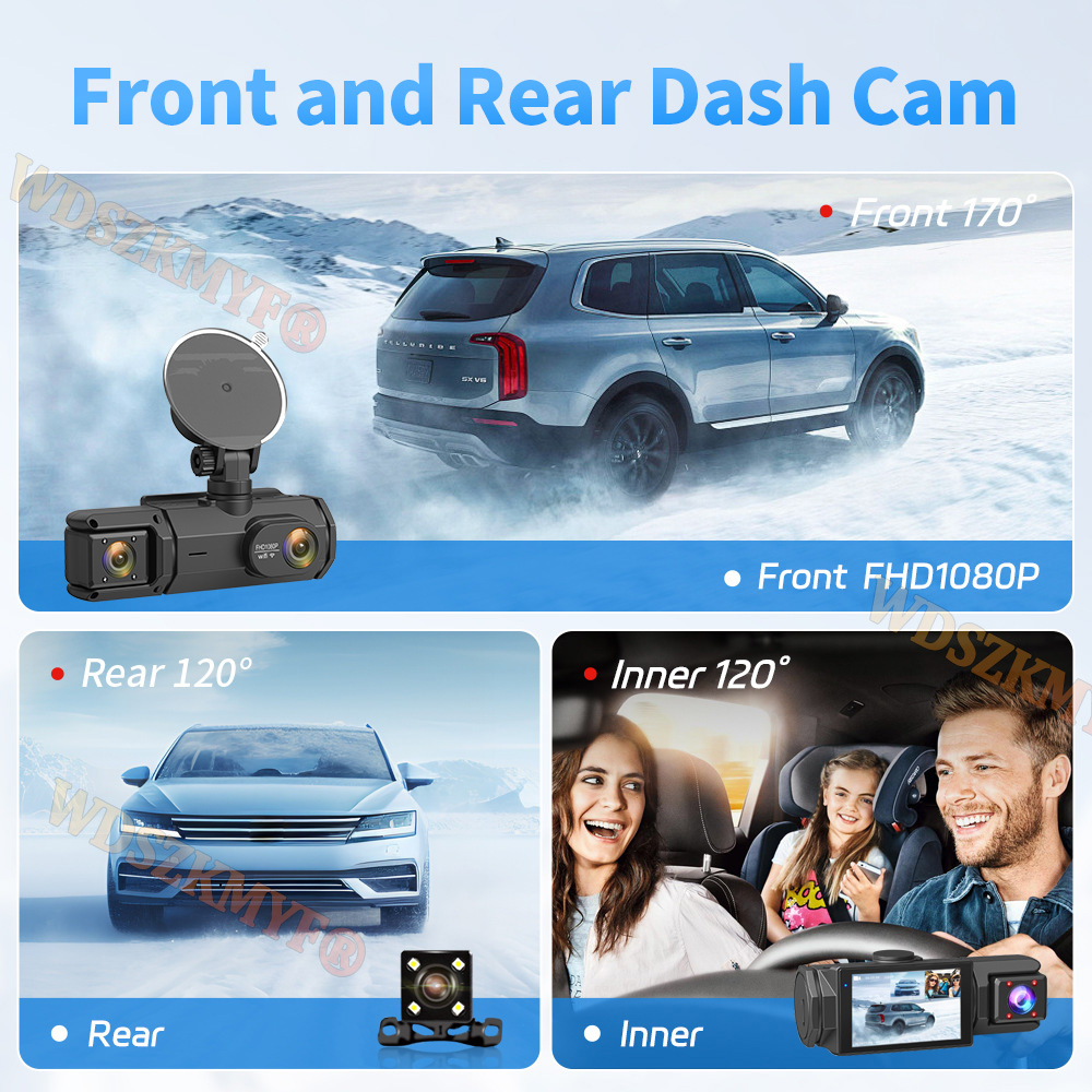 3LENS WIFI Dash Cam Car Camera - Car Accessories In Japan ulasan dan harga
