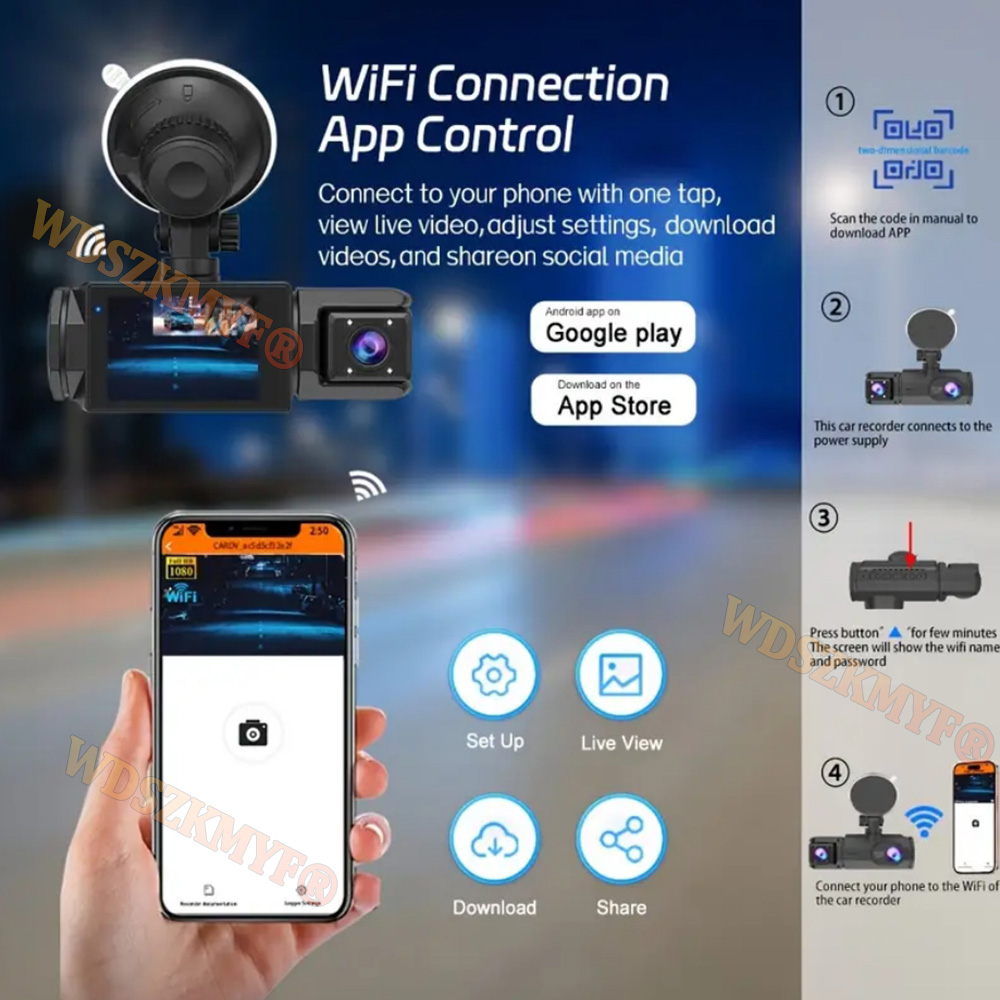 3LENS WIFI Dash Cam Car Camera - Car Accessories In Japan ulasan dan harga
