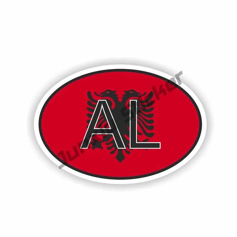 Albanian Flag Map Eagle Car St - Car Accessories Lebanon ulasan dan harga