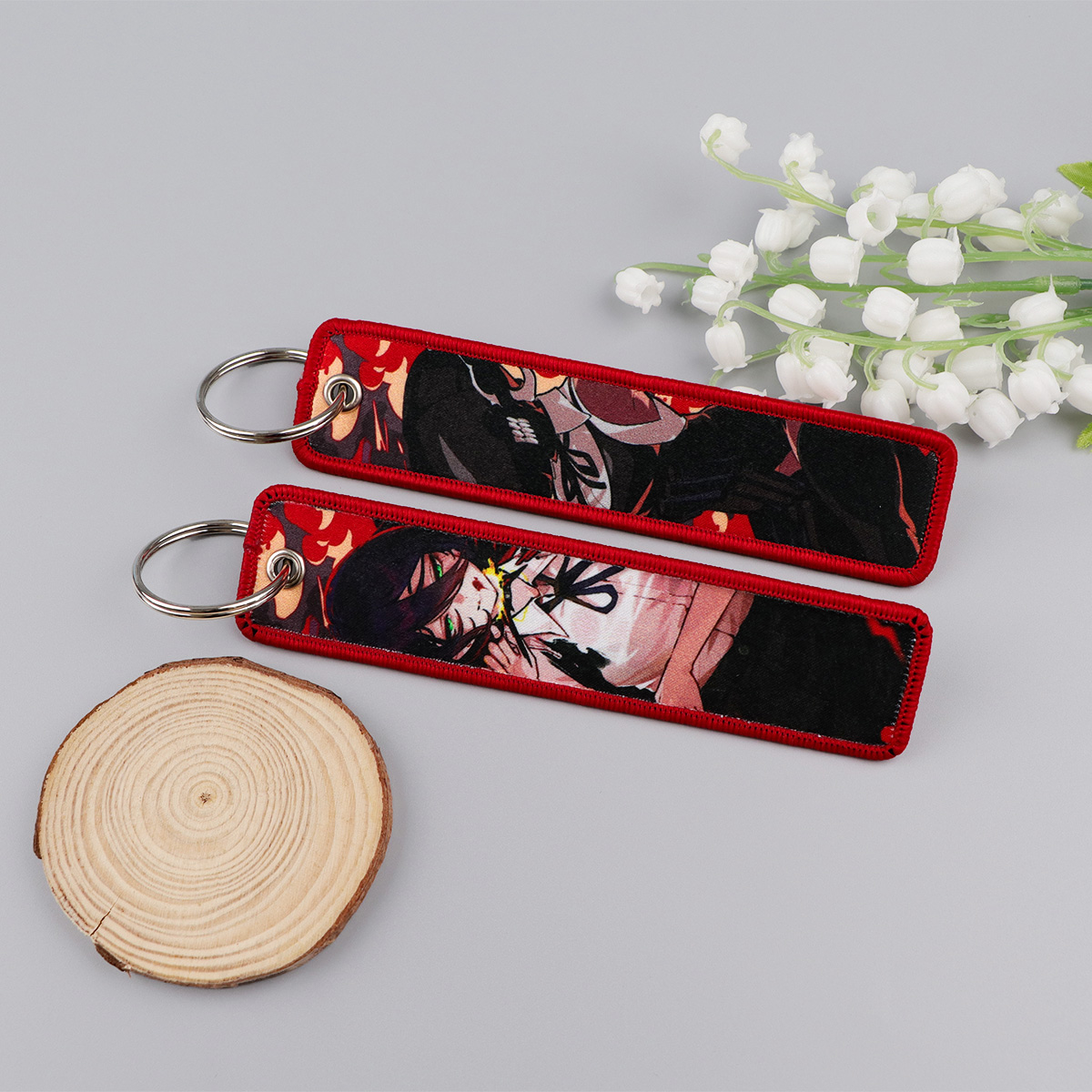 Anime Girls Embroidery Key Fob - Car Accessories In Japan ulasan dan harga