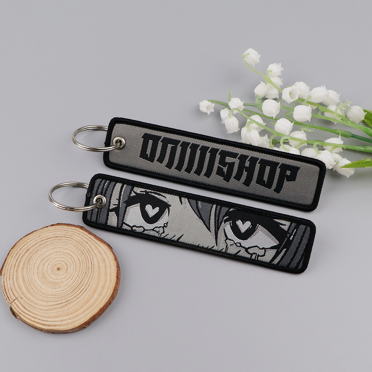 Anime Girls Embroidery Key Fob - Car Accessories In Japan ulasan dan harga