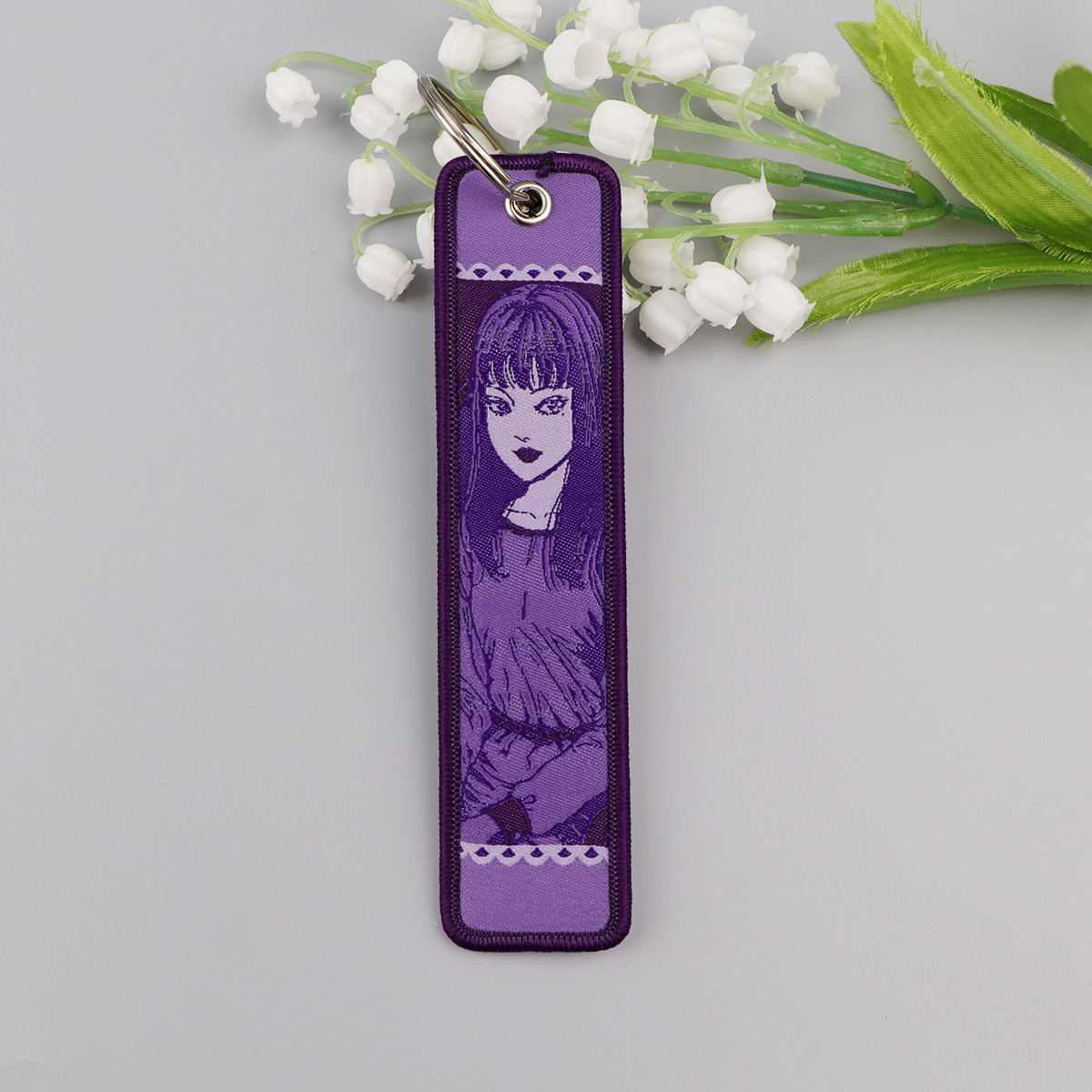 Anime Girls Embroidery Key Fob - Car Accessories In Japan ulasan dan harga