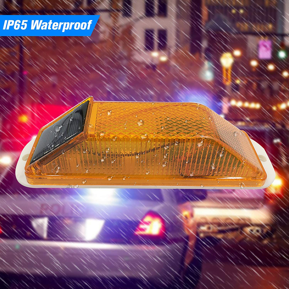 2Pcs Solar Strobe Warning Ligh - Car Accessories For Night Driving ulasan dan harga