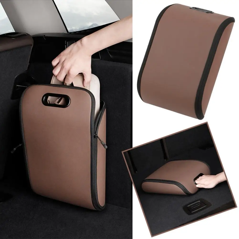 Car Shoe Storage Box PVC Leath - Car Seat Organizer ulasan dan harga