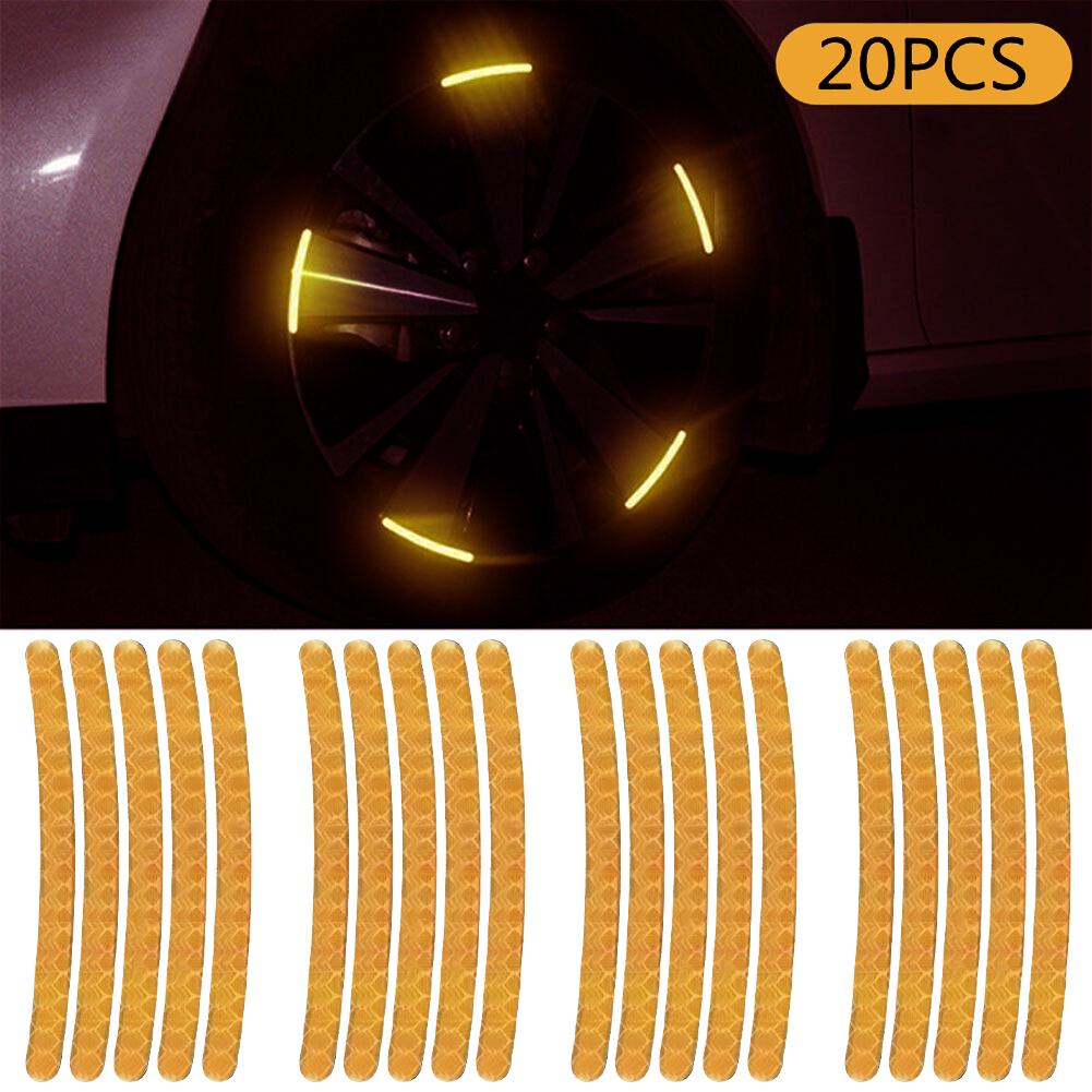Car Wheel Hub Reflective Stick - Car Accessories For Night Driving ulasan dan harga