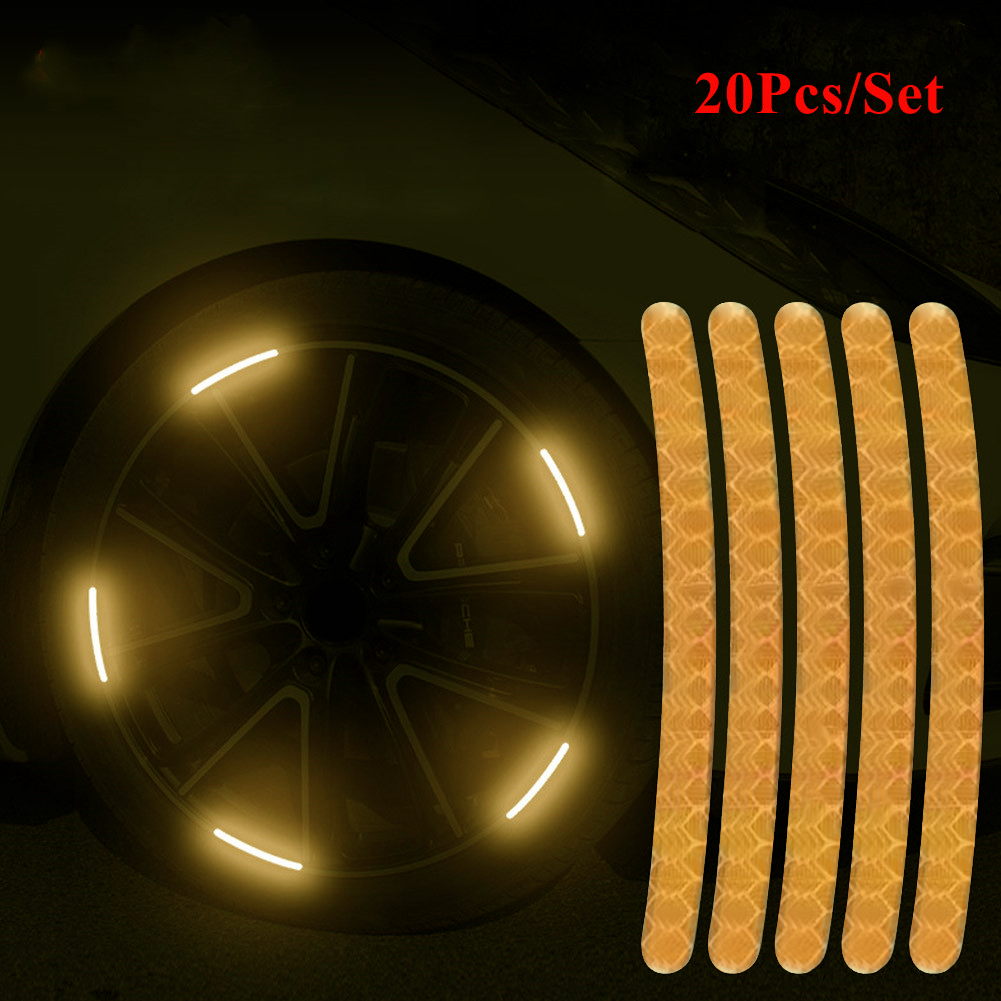 Car Wheel Hub Reflective Stick - Car Accessories For Night Driving ulasan dan harga