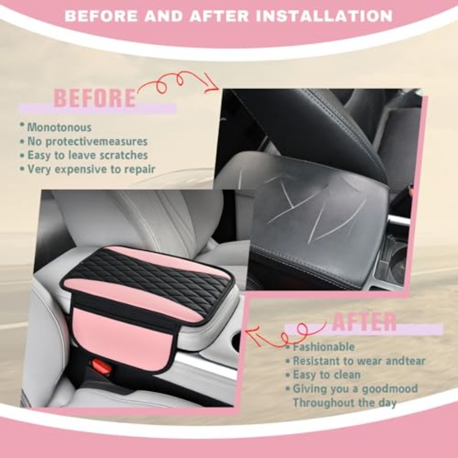 Leather Car Center Console Cov - Car Seat Organizer ulasan dan harga