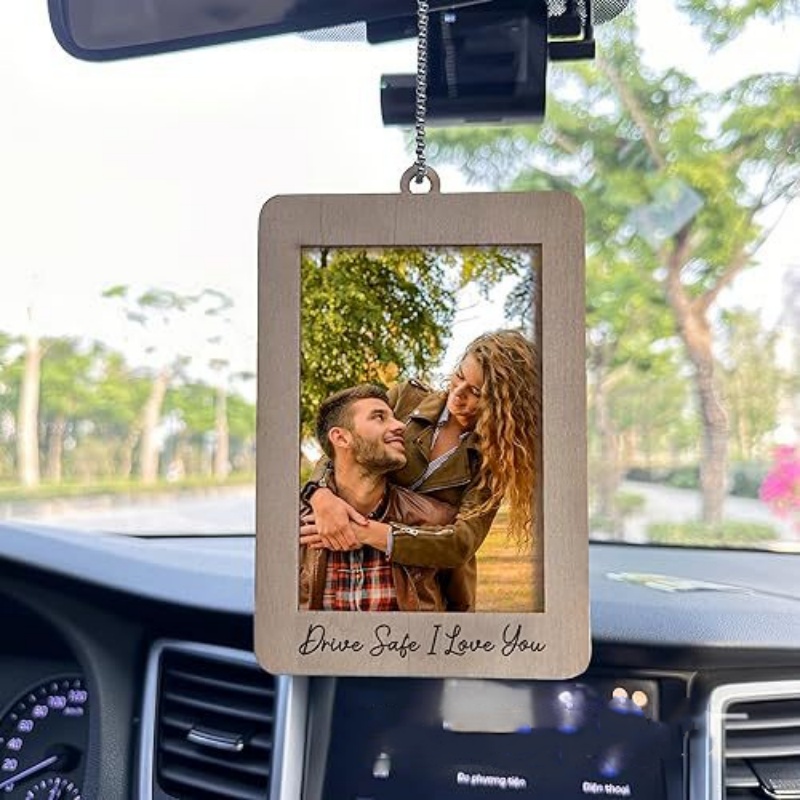 Car Decor Hanging Photo Frame  - Car Accessories Hanging From Mirror ulasan dan harga
