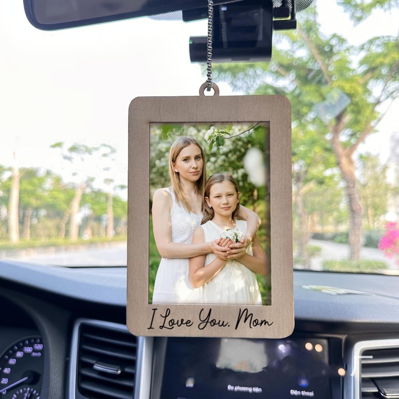 Car Decor Hanging Photo Frame  - Car Accessories Hanging From Mirror ulasan dan harga