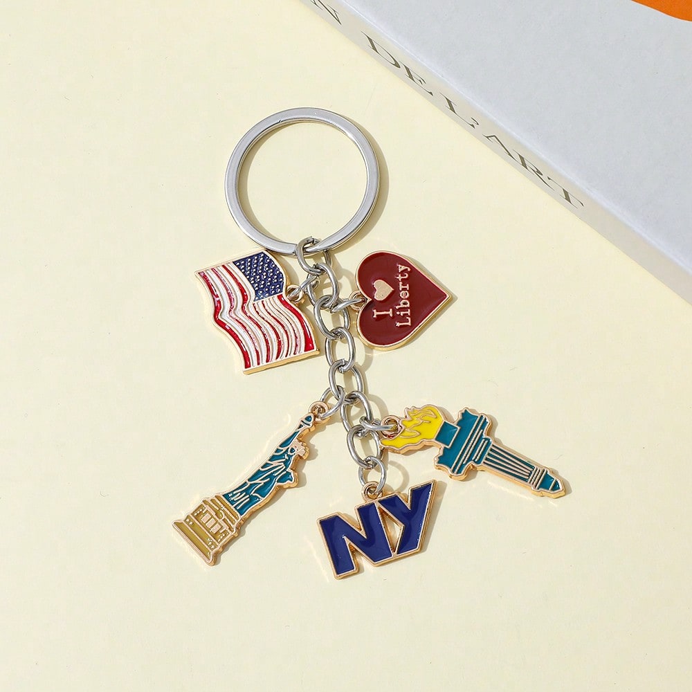 1pc Fashion National Flag Keyc - Car Accessories York ulasan dan harga