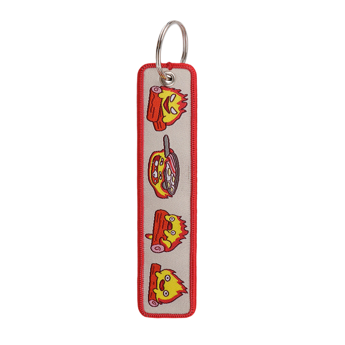 Anime Fire Embroidery Key Fobs - Car Accessories In Japan ulasan dan harga