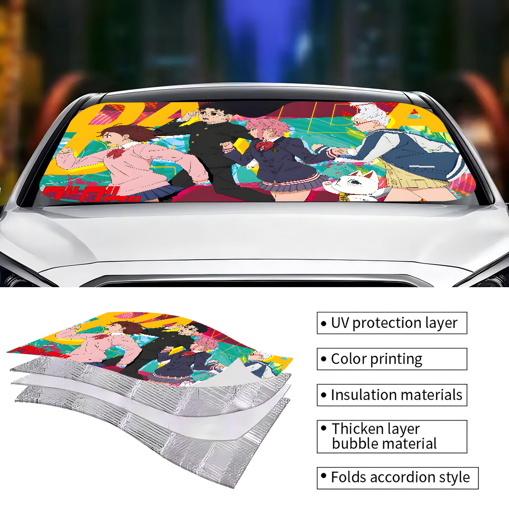 Anime D-dandadan Car Window Su - Car Accessories Rear ulasan dan harga
