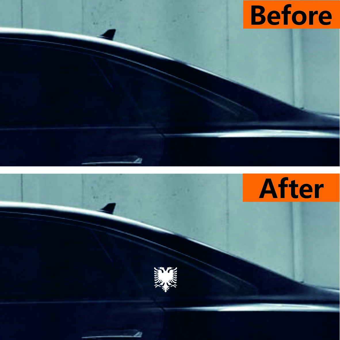 Vinyl Decal Albanian Double He - Car Accessories Lebanon ulasan dan harga